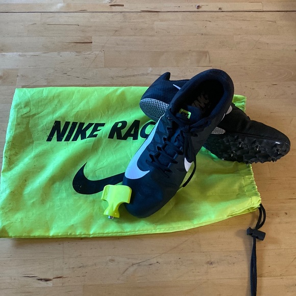 Nike Racing Track Shoes with spike wrench and bag size 8 - Picture 1 of 4